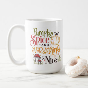 Mug Feuilles en chute libre et Citrouilles capricieux