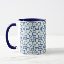 Mug Feuilles saints de Noël et pétales de fleurs