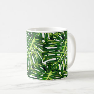 Mug Feuilles Tropicales Vertes