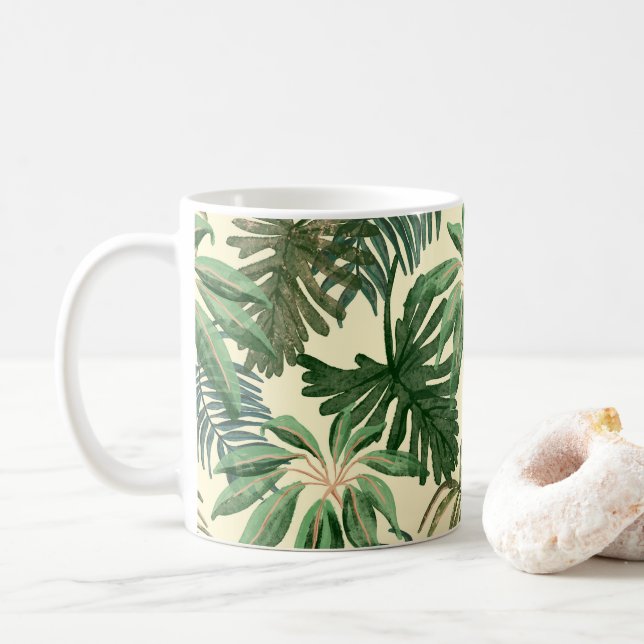 Mug Feuilles verts (Avec donut)