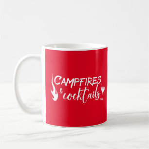 Mug Feux de camp et cocktails Camping-car plein air
