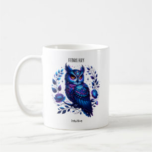 Mug Février Mois de la naissance Spirit Animal Owl