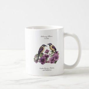Mug Février Mois de naissance Fleur personnalisée Anni