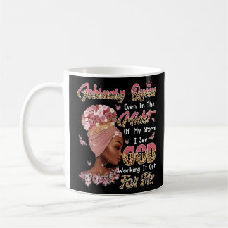 Mug Février Reine Black Femmes Anniversaire Le Travail
