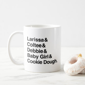Mug fiancé Larissa de 90 jours et esperluète de Coltee