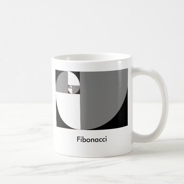 Mug fibonacci_sinistrogira, Fibonacci (Droite)
