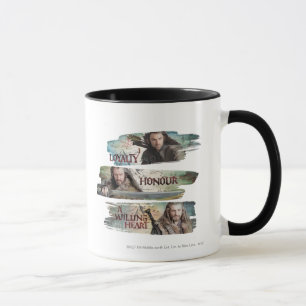 Mug Fidélité, honneur, un coeur disposé