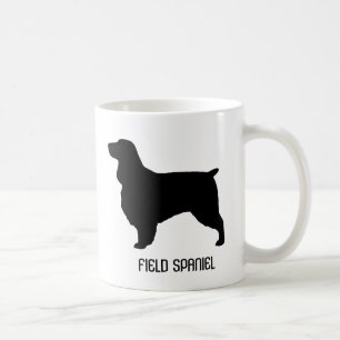 Mug Field Spaniel Chien race Silhouettes Personnalisé