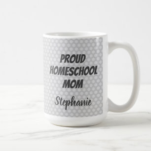 Mug Fier à l'école maternelle Pois gris