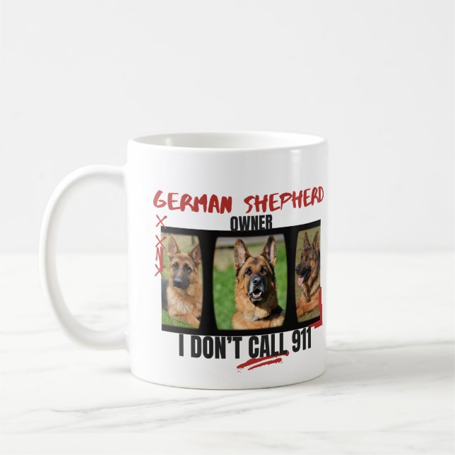 Mug Fier berger allemand propriétaire Je n’appelle pas (Gauche)