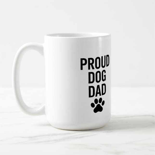 Mug Fier chien papa - Drôle animal de compagnie Lover  (Gauche)