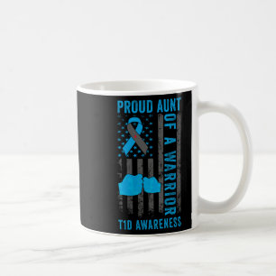Mug Fier Fille Tante D'Un Guerrier T1D Type 1 Diabète