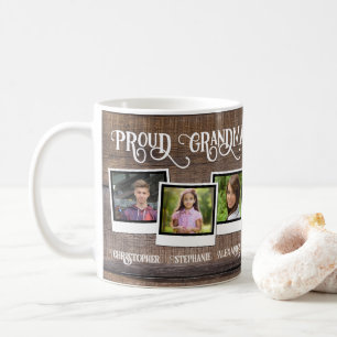 Mug Fier grand-mère 3 Photo Snapshot Fête des mères