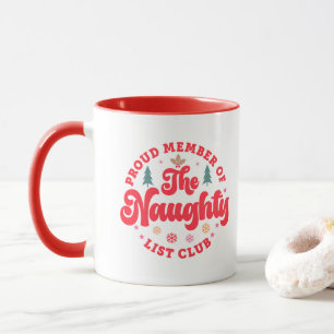 Mug Fier Membre Du Club Naughty List Noël