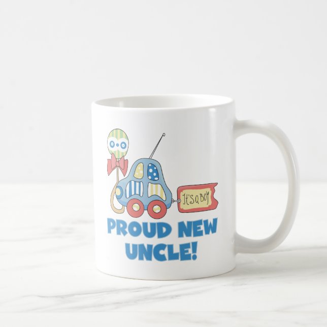 Mug Fier nouvel oncle C'est un garçon Tshirts et cadea (Droite)