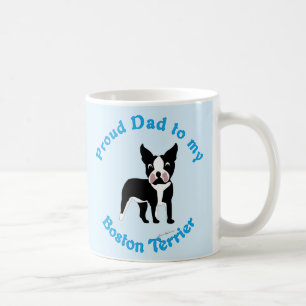 Mug Fier papa à un Boston Terrier