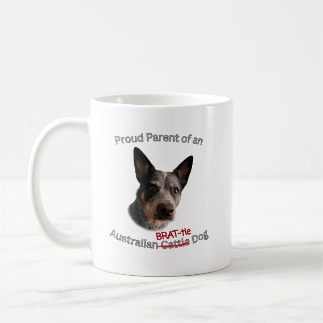 Mug Fier parent de la grève australienne du chien de c (Gauche)