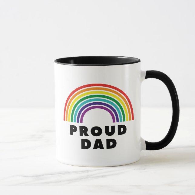 Mug Fier père arc-en-ciel (Droite)