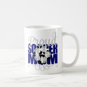 Mug Fier Soccer Maman en bleu