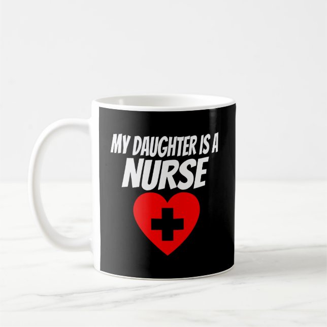 Mug Fier Sweat - shirt à capuche Parent Ma Fille Est U (Gauche)