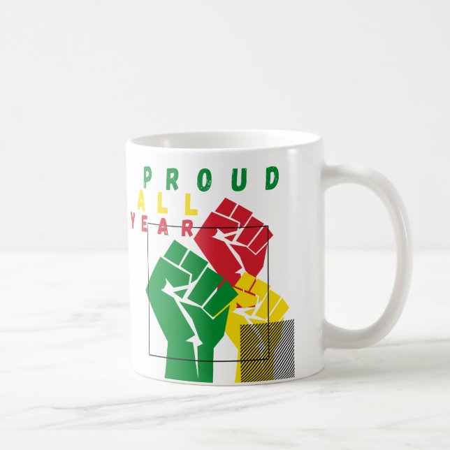 Mug Fier toute l'année Poing noir (Droite)