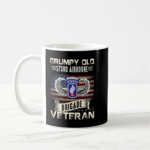 Mug Fier U.S Army 173e brigade aéroportée Grumpy Old V