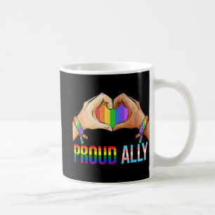 Mug Fière Ally Pride LGBT Drapeau Transgenre Coeur Gay