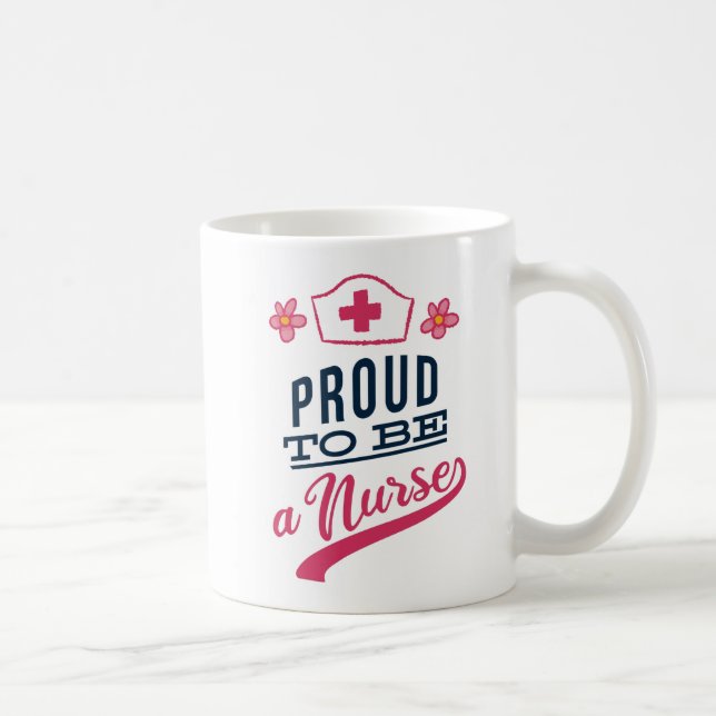 Mug Fière d'être infirmière (Droite)