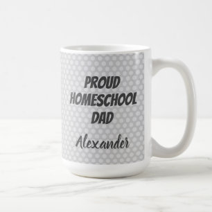 Mug Fière école familiale papa Pois gris