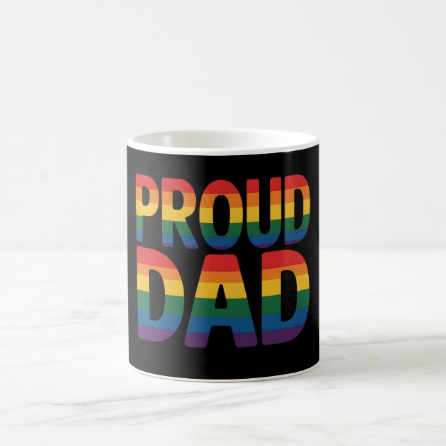 Mug Fière Famille de papa LGBTQ Gay pride Ally Arc-en- (Centre)