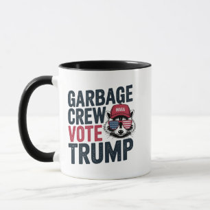 Mug Fière MAGA Garbage Crew Vote Trump Election Raccoo