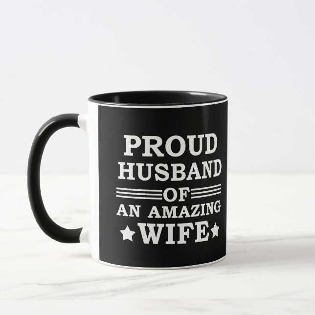 Mug fière mari d'une femme extraordinaire (Gauche)