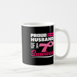 Mug Fière Mari D'Une Femme Survivante Cancer Du Sein A