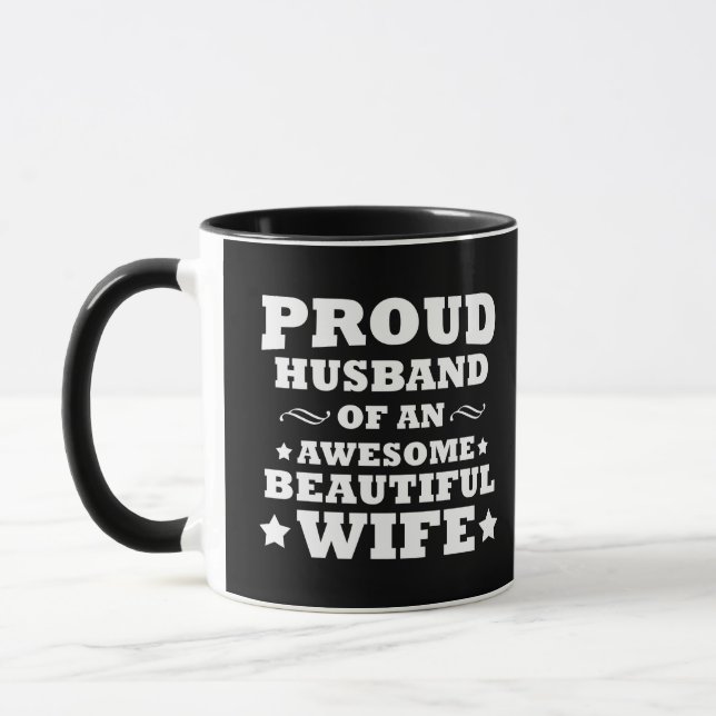 Mug fière mari d'une magnifique femme (Gauche)