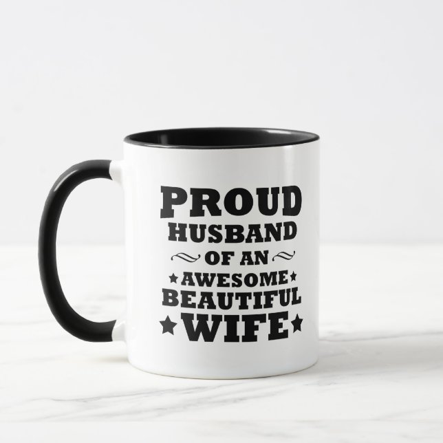 Mug fière mari d'une magnifique femme (Gauche)