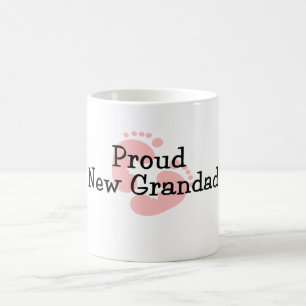 Mug Fière Nouvelle Grand-Père Empreintes de Bébé Fille