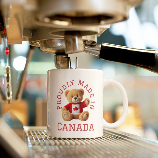 Mug Fièrement fait au Canada avec ours en peluche (Créateur téléchargé)