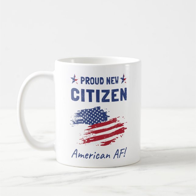 Mug Fiers Nouveau citoyen américain, cérémonie de cito (Gauche)