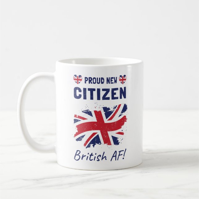Mug Fiers Nouveau citoyen britannique, cérémonie de ci (Gauche)