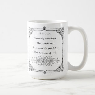 Mug Fierté de Jane Austen et inspiration de préjudic