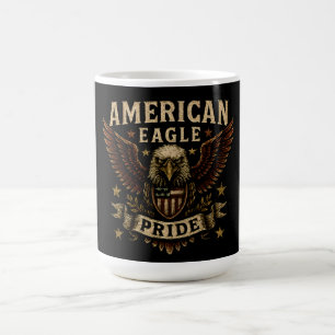 Mug Fierté de l'aigle américain – Liberté USA audacieu