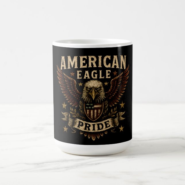 Mug Fierté de l'aigle américain – Liberté USA audacieu (Centre)