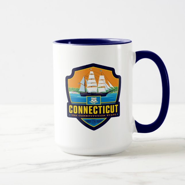 Mug Fierté de l'État | Connecticut (Droite)