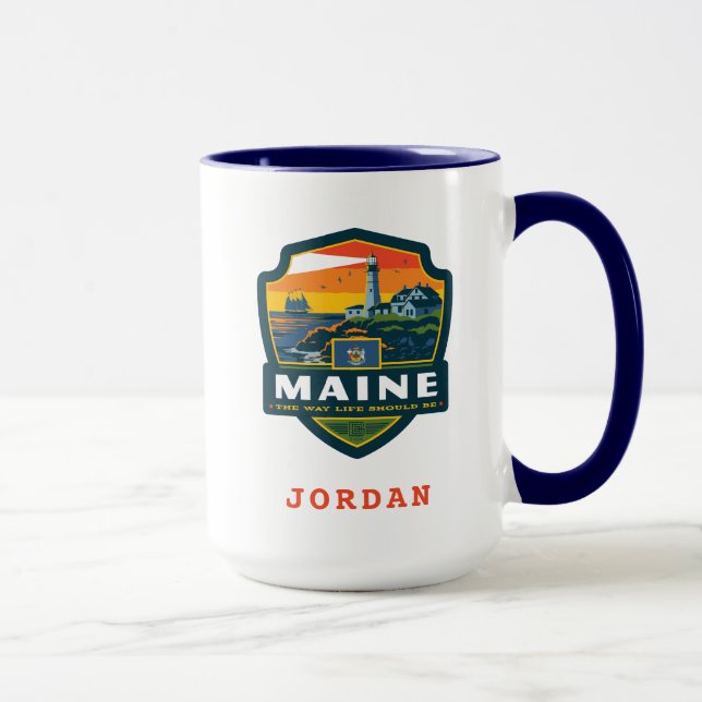 Mug Fierté de l'État | Maine (Droite)