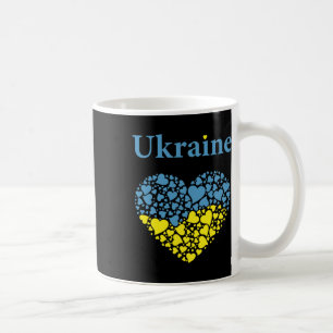 Mug Fierté de l'Ukraine Drapeau du cœur ukrainien Gloi