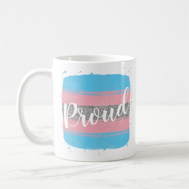 Mug Fierté du drapeau transgenre (Gauche)