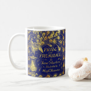 Mug Fierté et préjugé Bleu Peacock Livre couverture