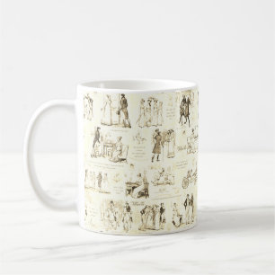 Mug Fierté et préjugé Citations de seigle beige