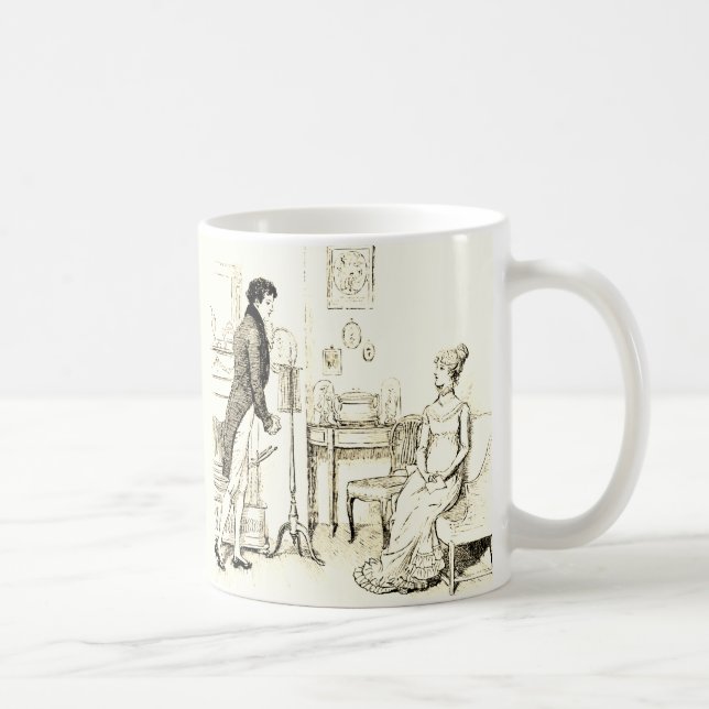 Mug Fierté et préjugé Darcy Love Confession (Droite)