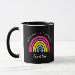 Mug Fierté Pansexuelle Célébrer la diversité L'amour e